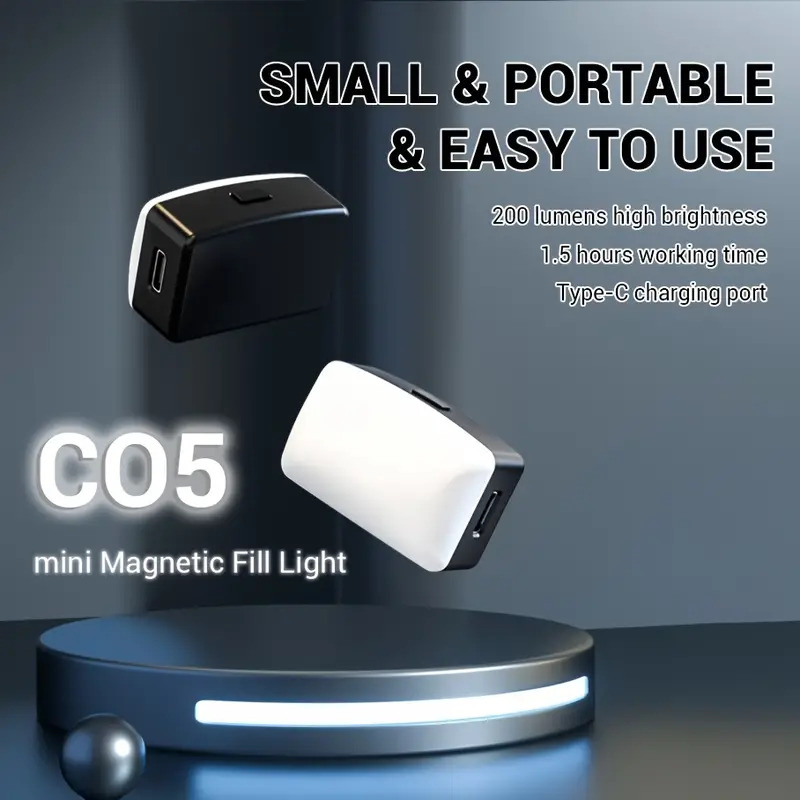 Photography Lighting Description - Mini magnético led selfie luz para