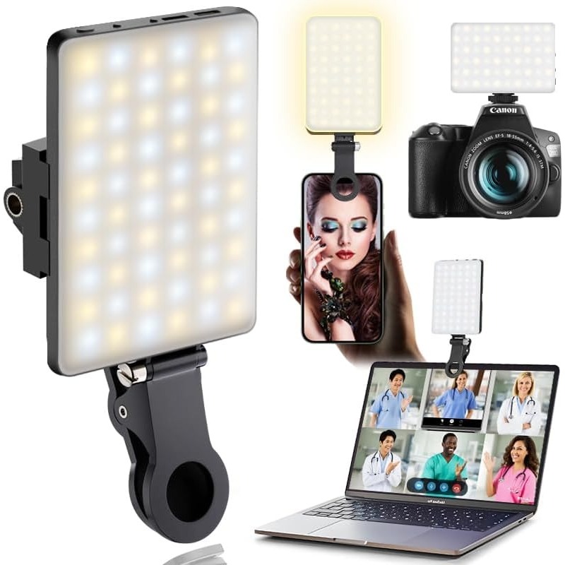 Luz LED Portátil com Clipe par - Photography Lighting Description avaliação e preço