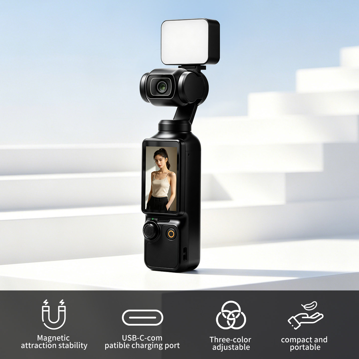 Luz Magnética Portátil para DJ - Photography Lighting Kit Portable avaliação e preço
